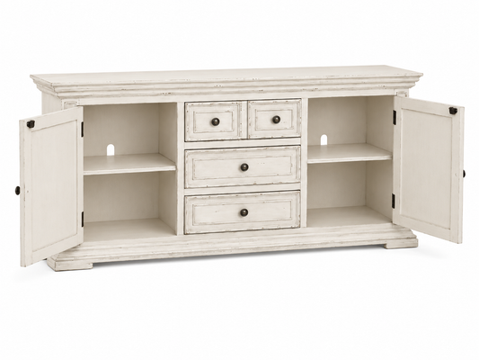 Big Valley 66" TV Console in Whitestone