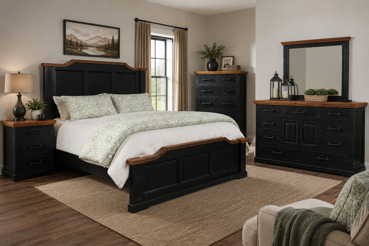 Burning Wood Bedroom Collection Chest
