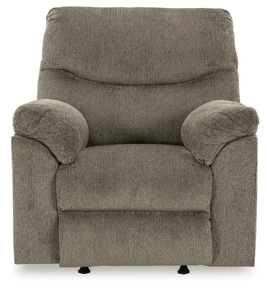 Alphons manual rocker recliner in Putty upholstery