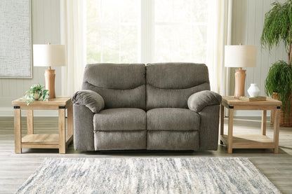 Alphons Manual Reclining Loveseat - Putty