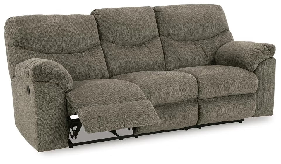 Alphons manual reclining sofa in Putty - back view