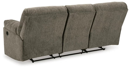 Alphons manual reclining sofa in Putty - angle view