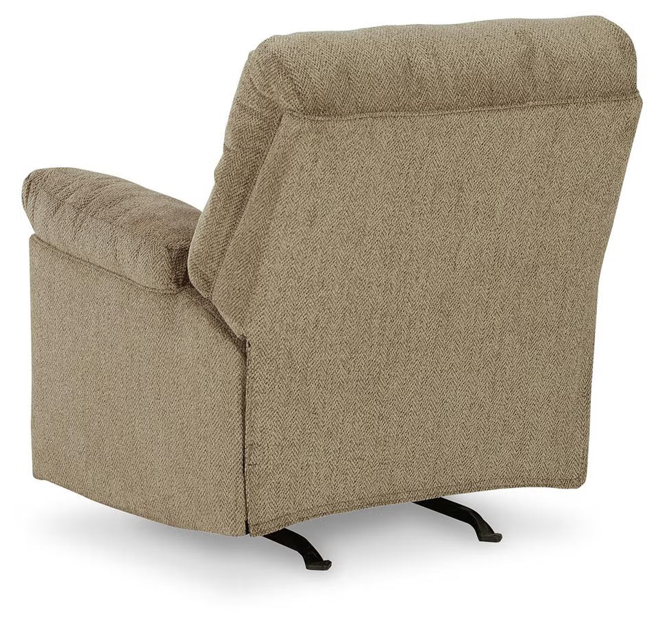 Alphons manual rocker recliner in Briar - angle view