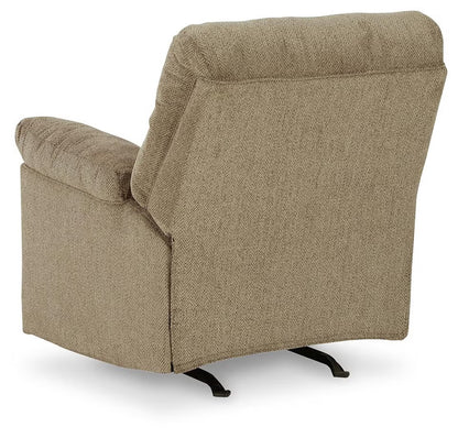 Alphons manual rocker recliner in Briar - angle view