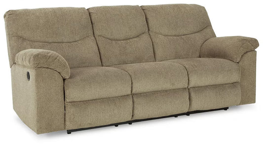 Alphons manual reclining sofa in Briar - front view