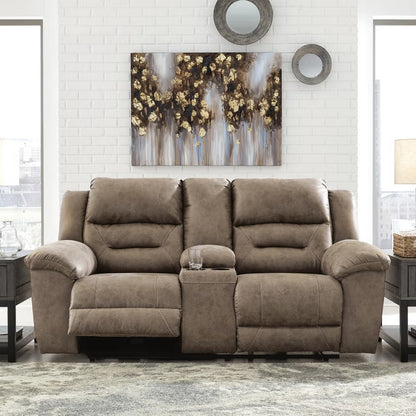Stoneland Manual Reclining Loveseat with Console