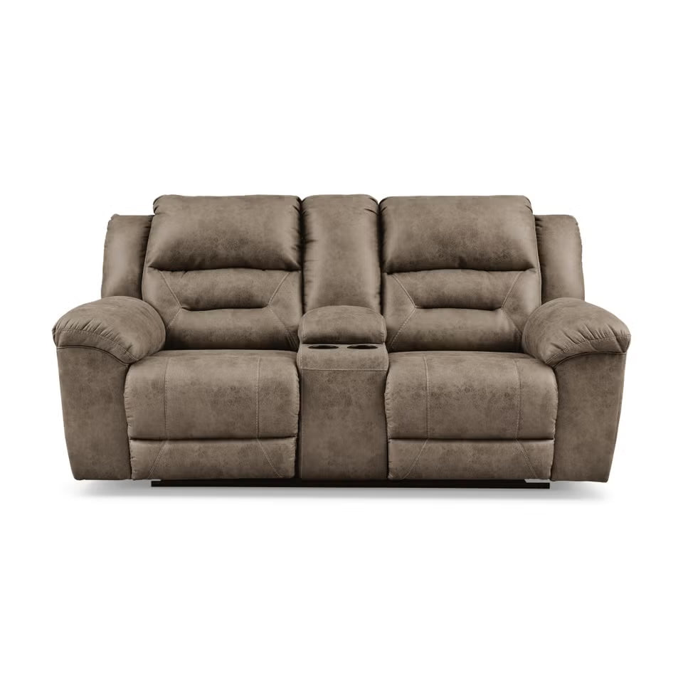Stoneland Manual Reclining Loveseat with Console