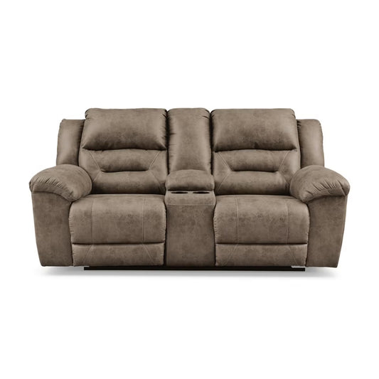 Stoneland Manual Reclining Loveseat with Console