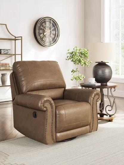Shadsburne Swivel Glider Recliner - Earth