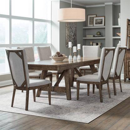 Carolina Park 7-Piece Trestle Dining Set