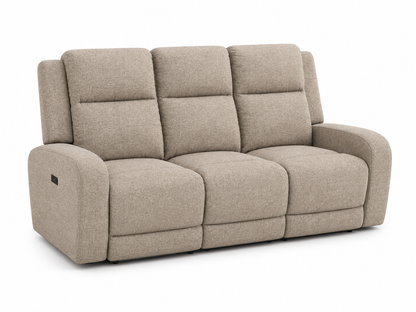 Sandy Beige Power Reclining Sofa