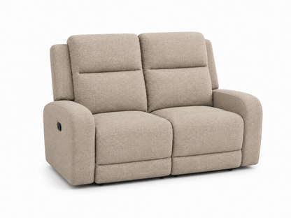 Sandy Beige Manual Reclining Loveseat