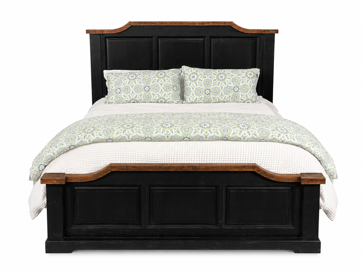 Burning Wood Bedroom Collection Bed