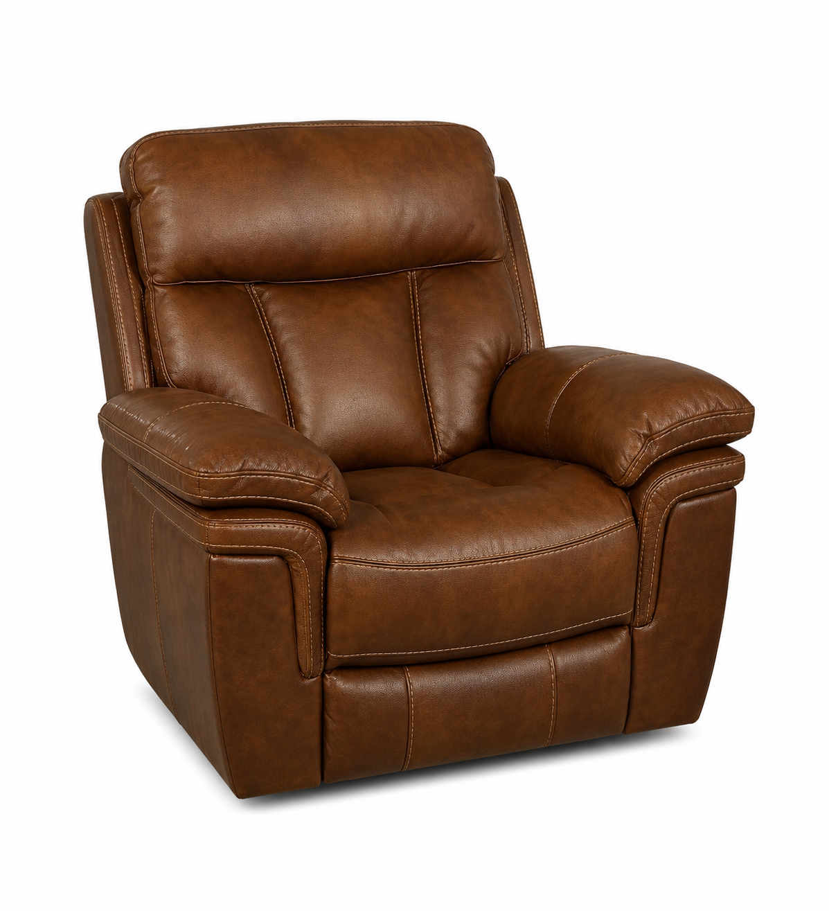 Dark Brown Leather Rocker Recliner