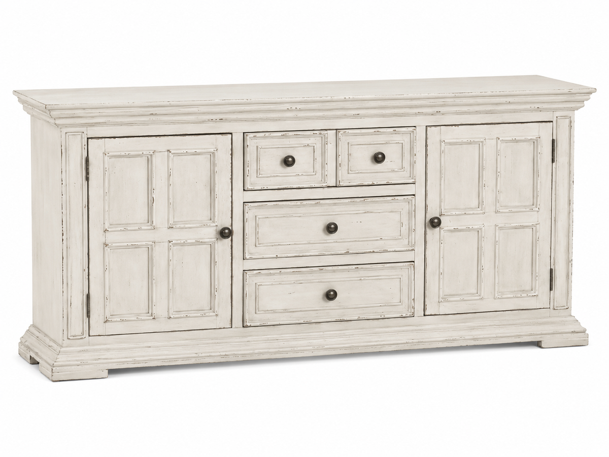Big Valley 66" TV Console in Whitestone