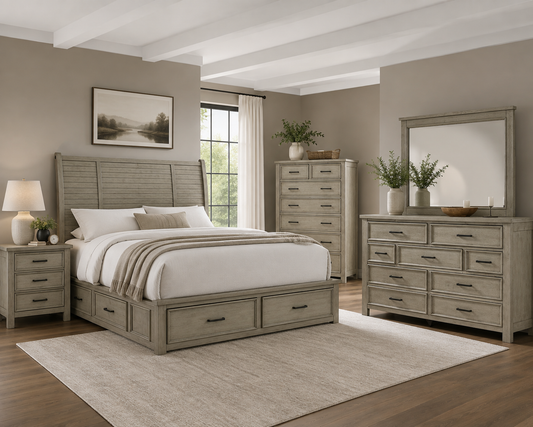 Sullivan Storage Bed - Drift Grey