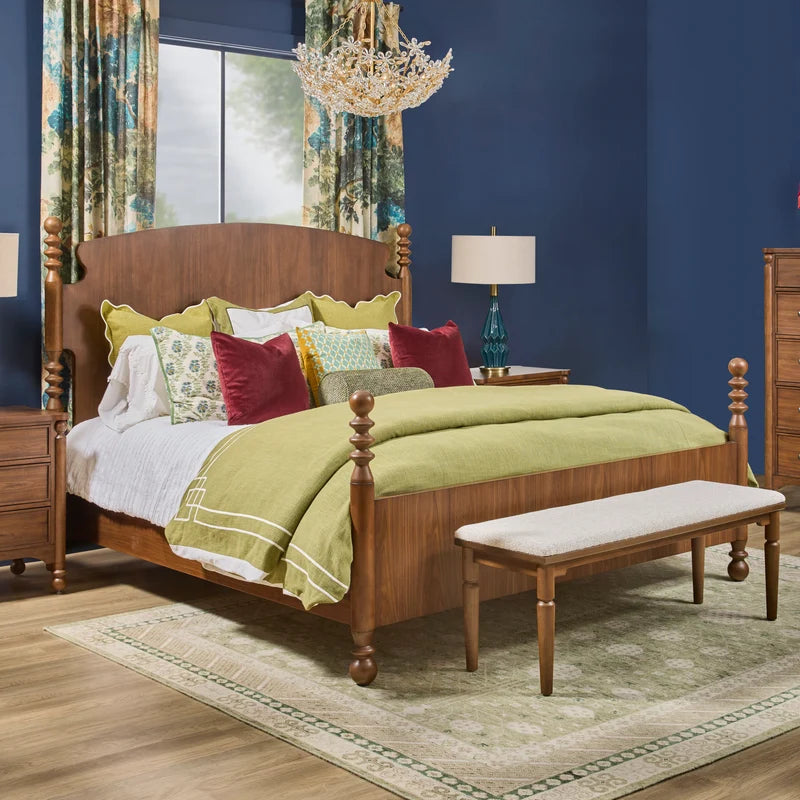 Azalea King Panel Bed - Legacy Walnut