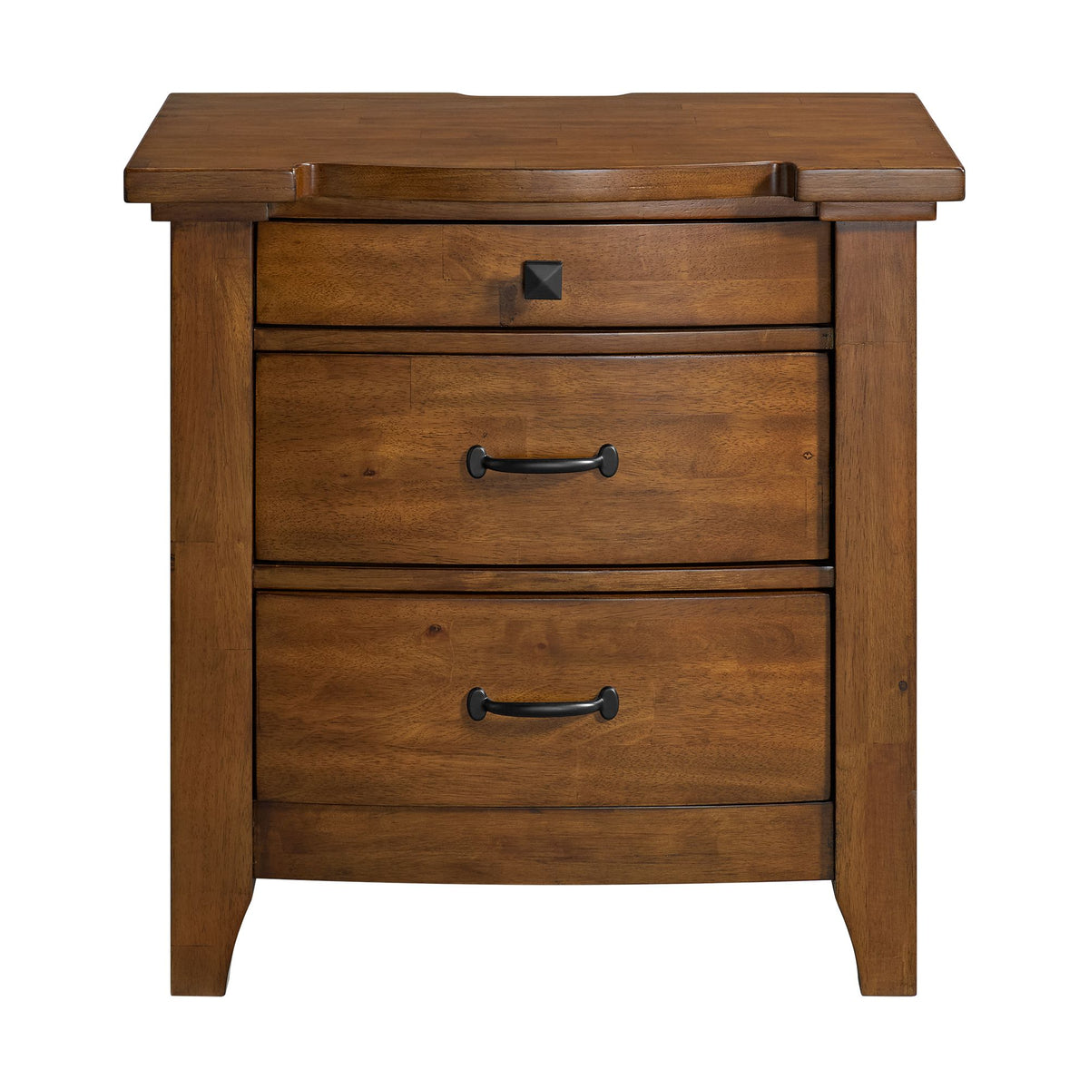 Gage 3-Drawer Nightstand - Chestnut