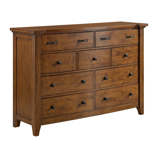 Gage Dresser & Mirror - Chestnut