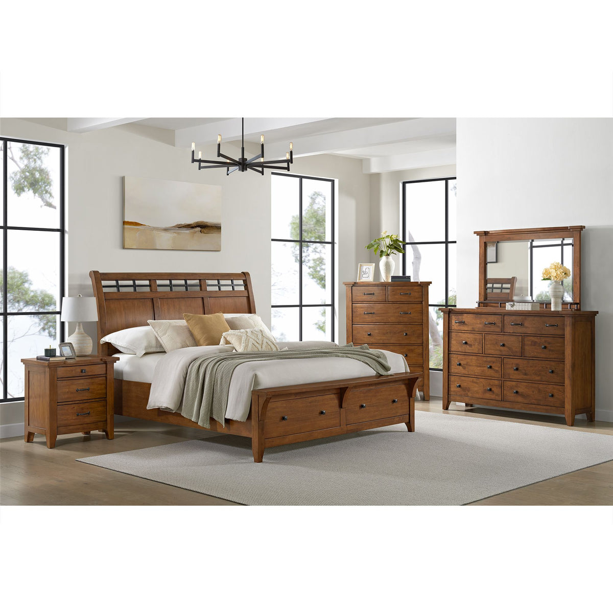 Gage 6-Drawer Chest - Chestnut