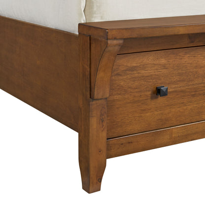 Gage Storage Sleigh Bed - Chestnut